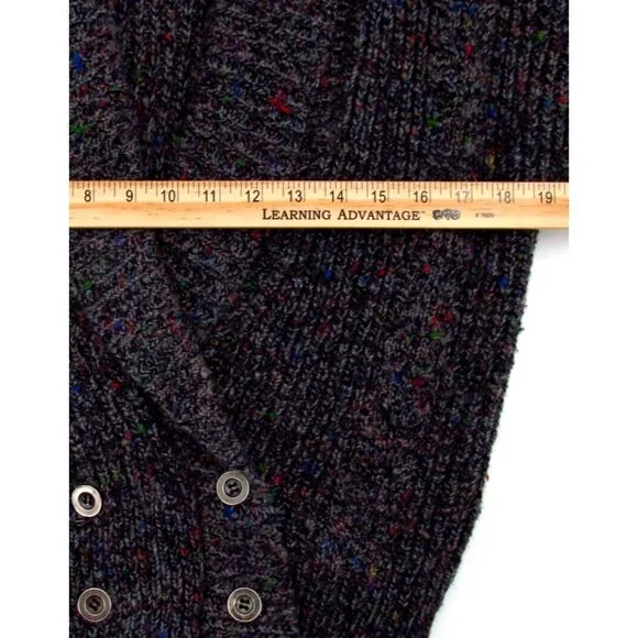 Vintage Petite Sophisticate Cardigan Sweater Womens Small Cable Knit Open V-Neck - Picture 7 of 12